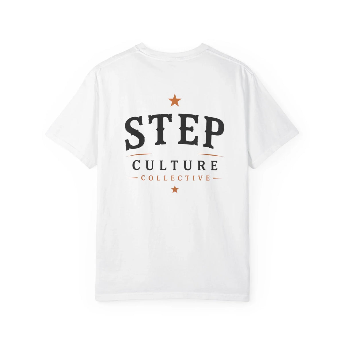 Step Culture Collective Signature Tee shown in an alternate colour mockup