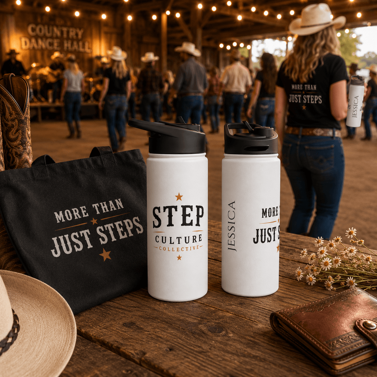 Step Culture Collective Signature personalised stainless steel water bottle design