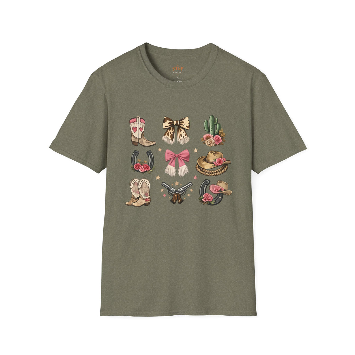 Women’s Western Icons tee with vintage-inspired cowgirl artwork